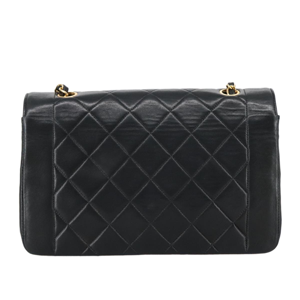 Chanel Diana Black Leather Shoulder Bag (Pre-Owned) Size ONE SIZE - 2 Thumbnail