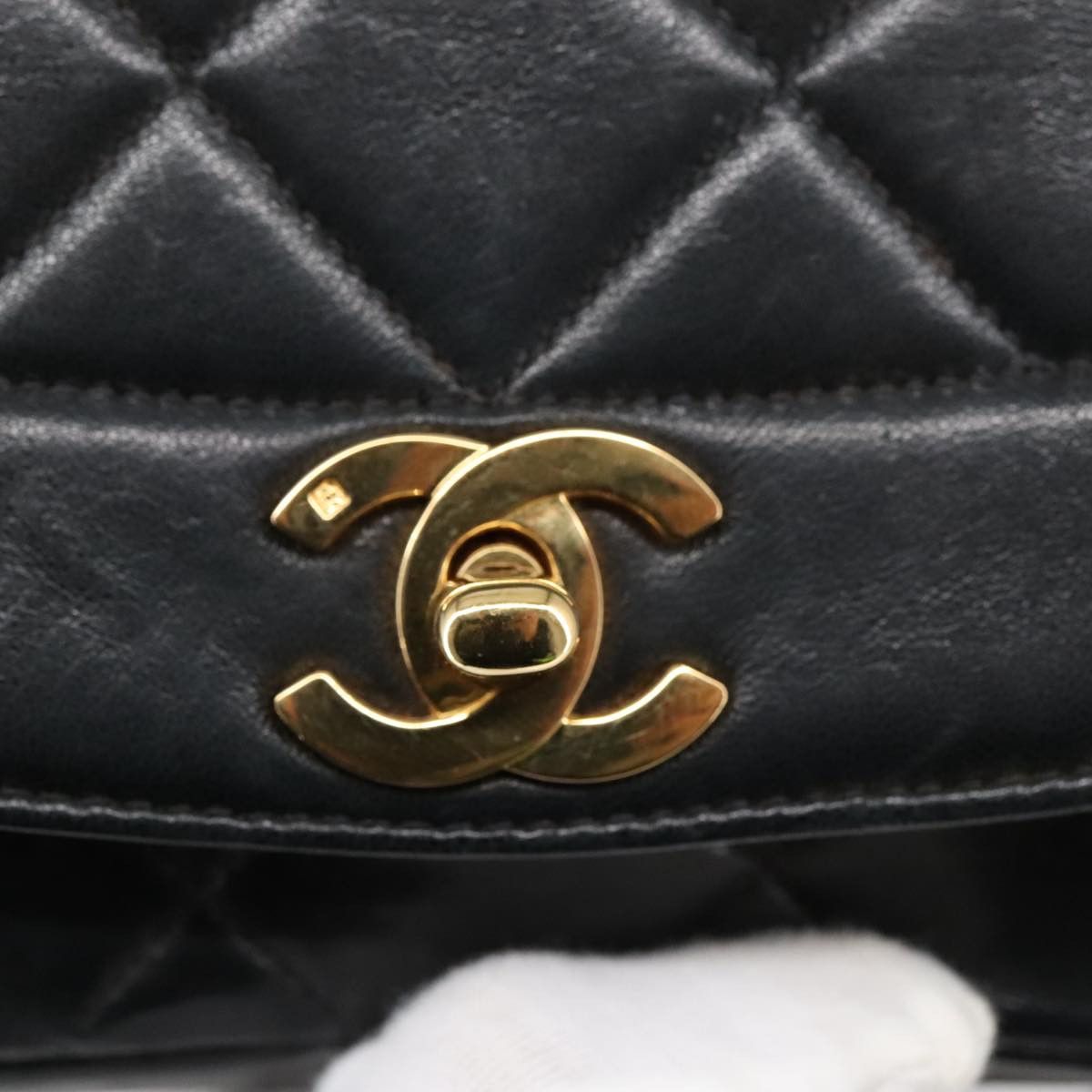 Chanel Diana Black Leather Shoulder Bag (Pre-Owned) Size ONE SIZE - 7 Thumbnail