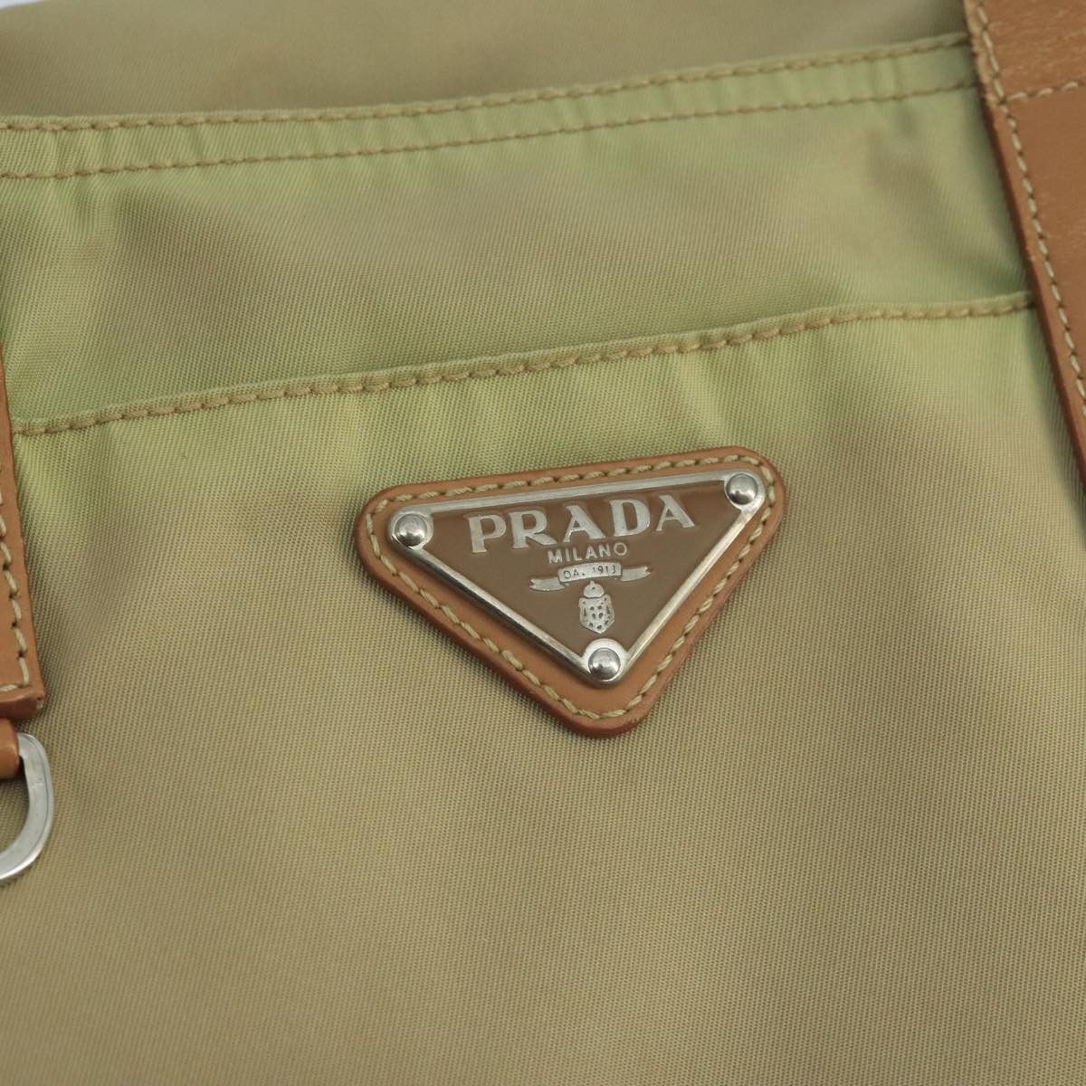 Prada Re-Nylon Beige Synthetic Tote Bag (Pre-Owned) Size ONE SIZE - 19 Thumbnail
