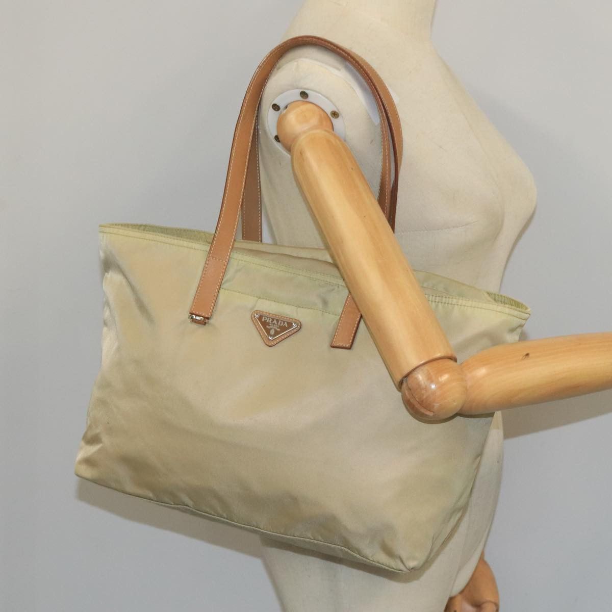 Prada Re-Nylon Beige Synthetic Tote Bag (Pre-Owned) Size ONE SIZE - 15 Thumbnail