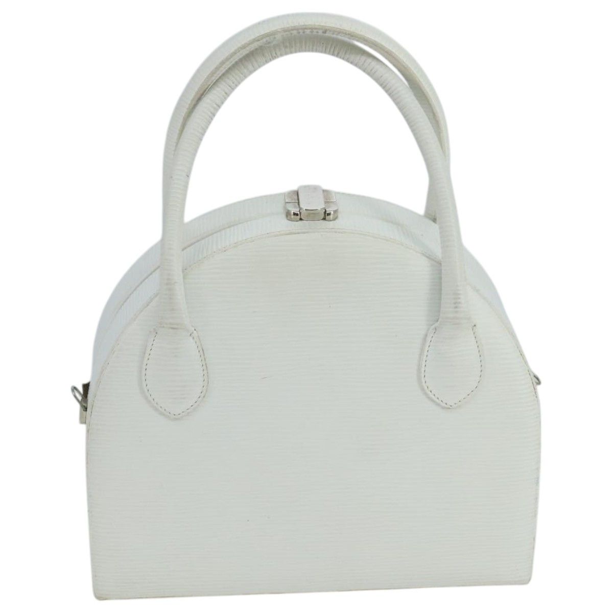 White Leather Handbag (Pre-Owned)