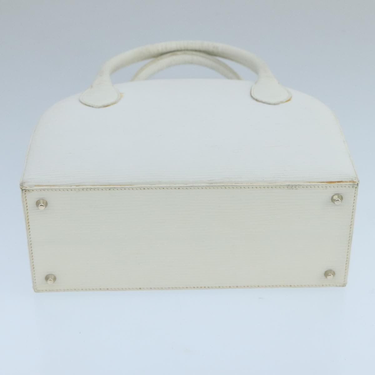 White Leather Handbag (Pre-Owned)