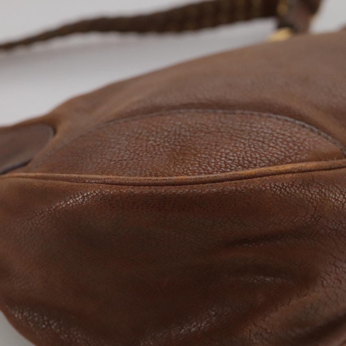 Prada Brown Leather Shoulder Bag (Pre-Owned) Size ONE SIZE - 9 Thumbnail