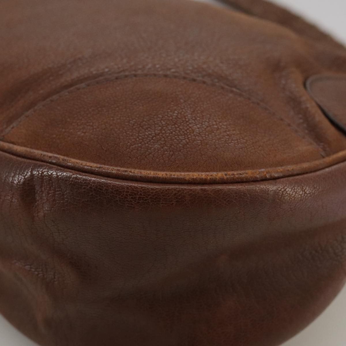 Prada Brown Leather Shoulder Bag (Pre-Owned) Size ONE SIZE - 7 Thumbnail