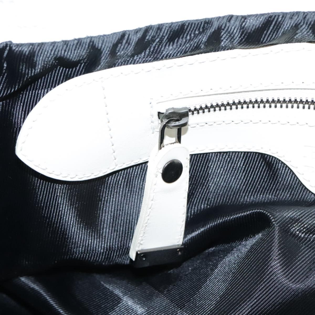 Burberry White Leather Tote Bag (Pre-Owned) Size ONE SIZE - 12 Thumbnail