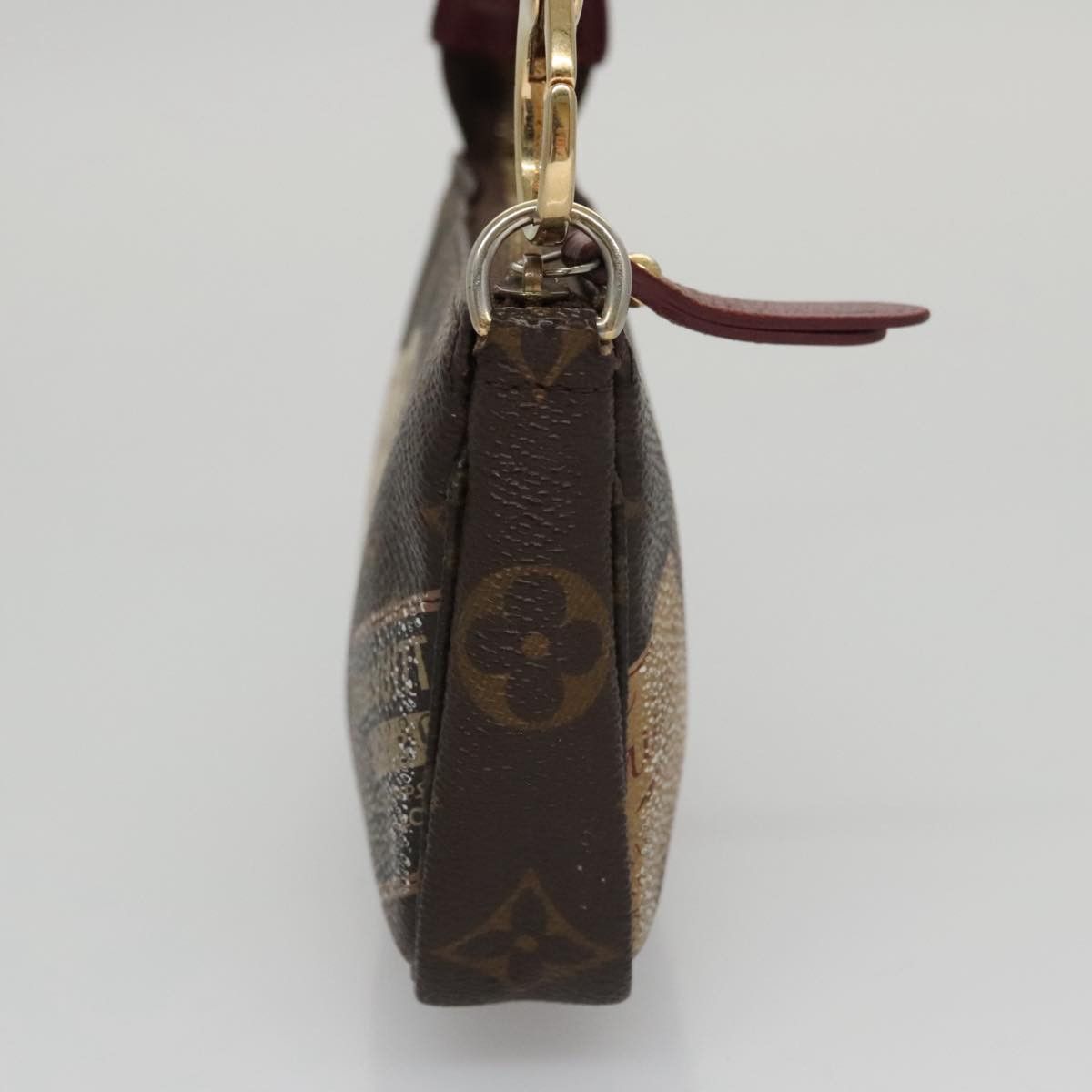 Louis Vuitton Pochette Accessoire Brown Canvas Clutch Bag (Pre-Owned) Size ONE SIZE - 4 Thumbnail