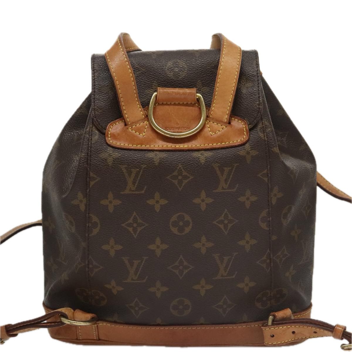 Louis Vuitton Montsouris Mm Brown Canvas Backpack Bag (Pre-Owned) Size ONE SIZE - 2 Thumbnail