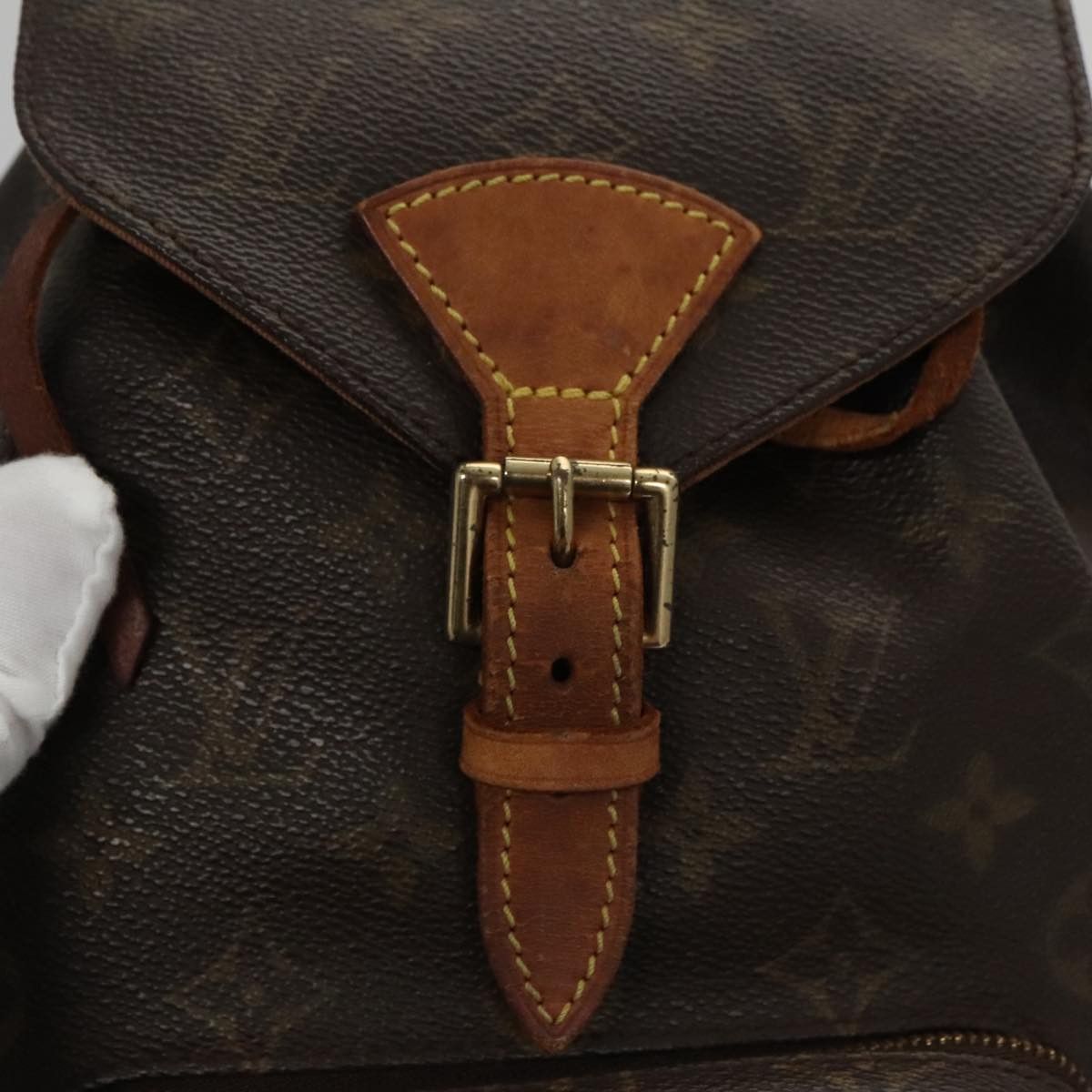 Louis Vuitton Montsouris Mm Brown Canvas Backpack Bag (Pre-Owned) Size ONE SIZE - 19 Thumbnail