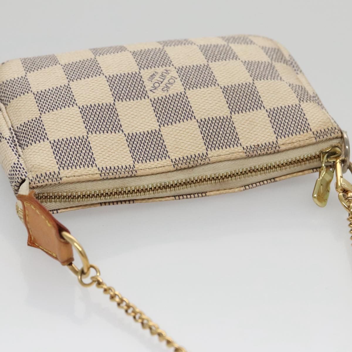 Pochette Accessoire White Canvas Handbag (Pre-Owned)