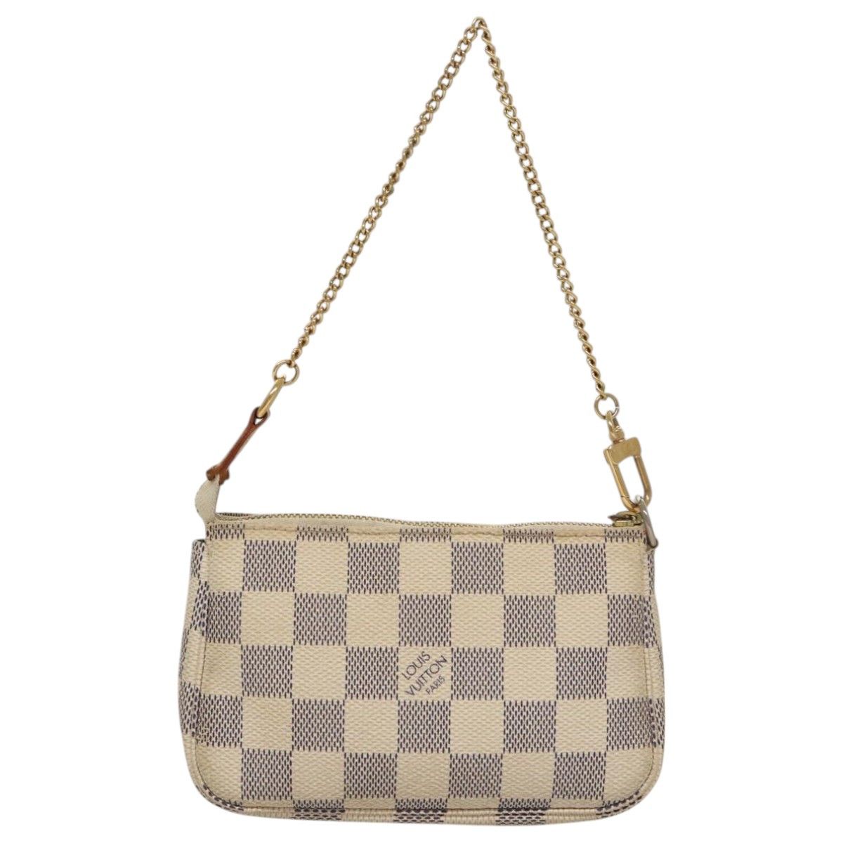 Pochette Accessoire White Canvas Handbag (Pre-Owned)