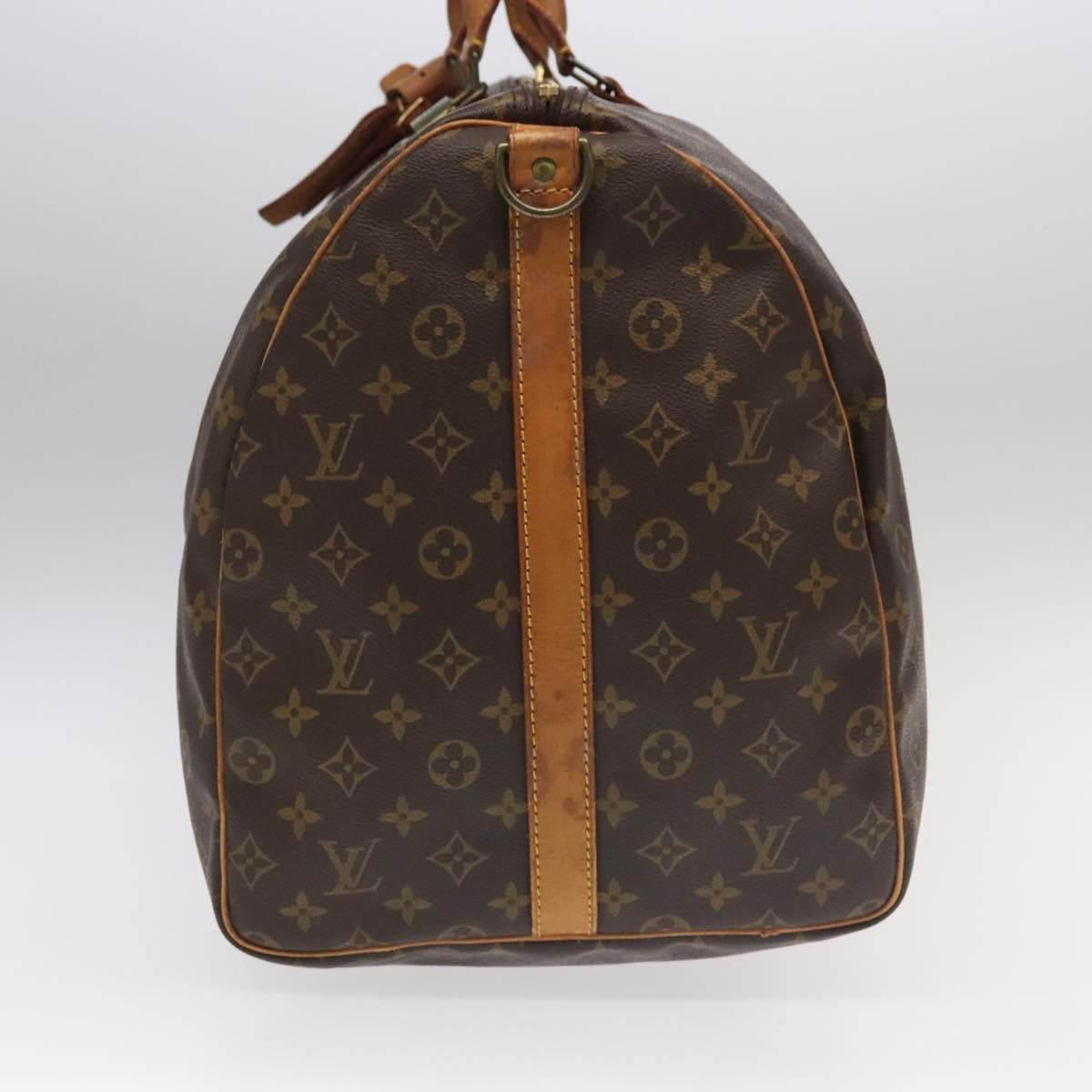 Keepall Bandoulière 60 Brown Canvas Travel Bag (Pre-Owned)