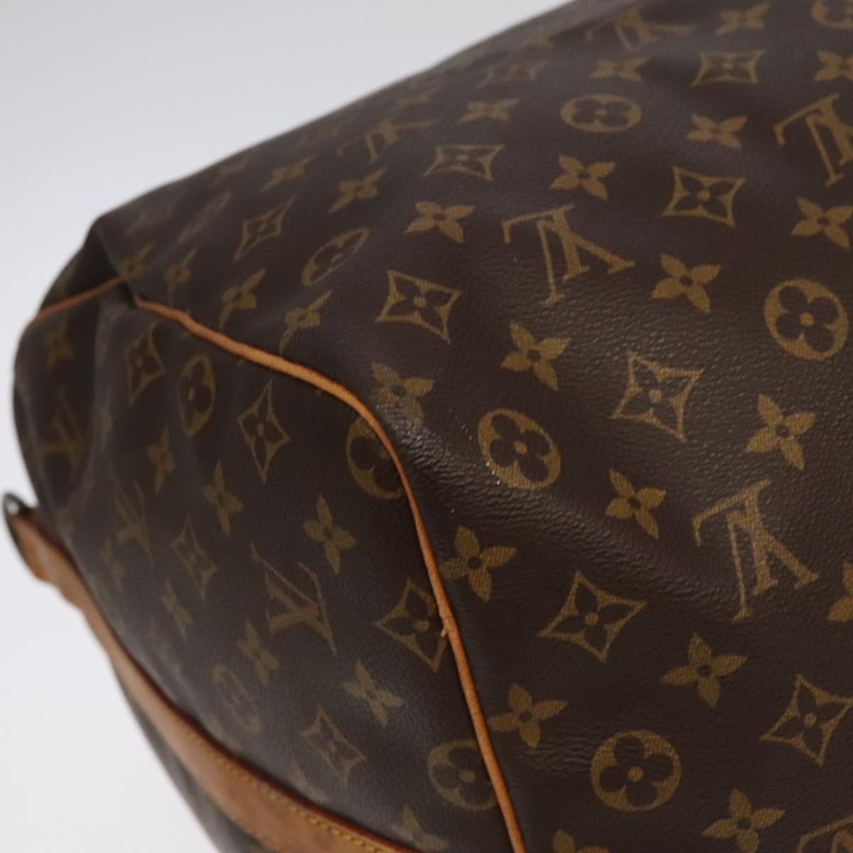 Keepall Bandoulière 60 Brown Canvas Travel Bag (Pre-Owned)
