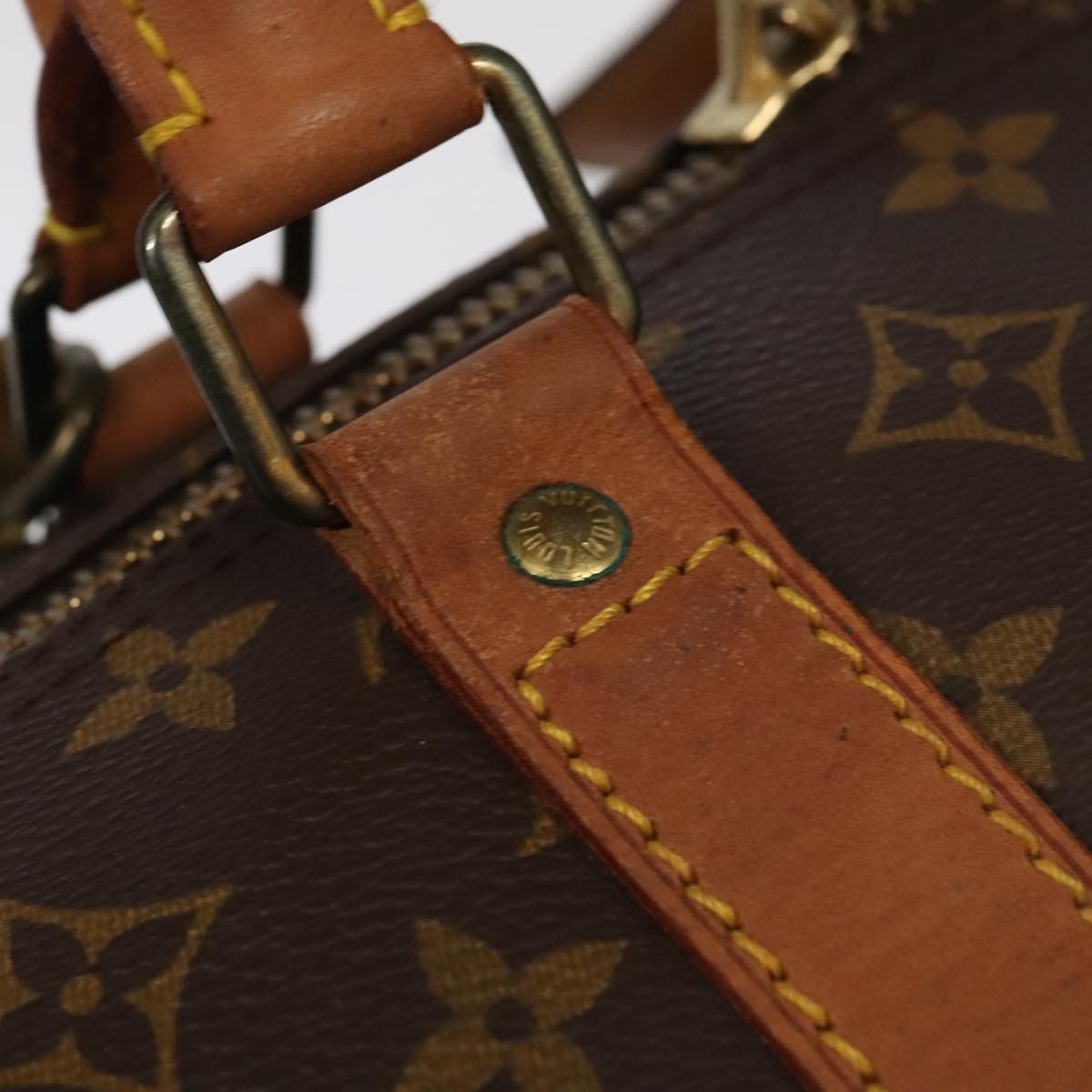 Keepall Bandoulière 60 Brown Canvas Travel Bag (Pre-Owned)