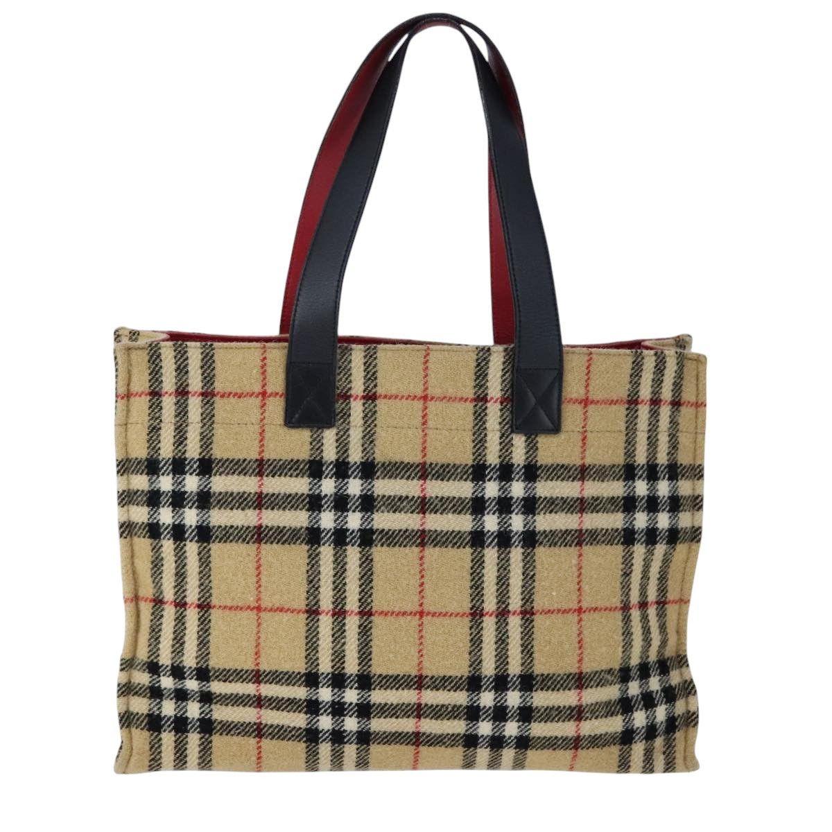 Burberry Nova Check Beige Cotton Handbag (Pre-Owned) Size ONE SIZE - 2 Thumbnail