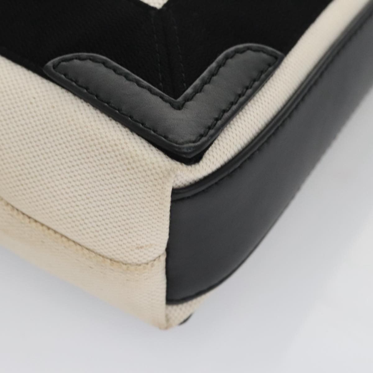 Balenciaga Navy Cabas White Canvas Tote Bag (Pre-Owned) Size ONE SIZE - 9 Thumbnail
