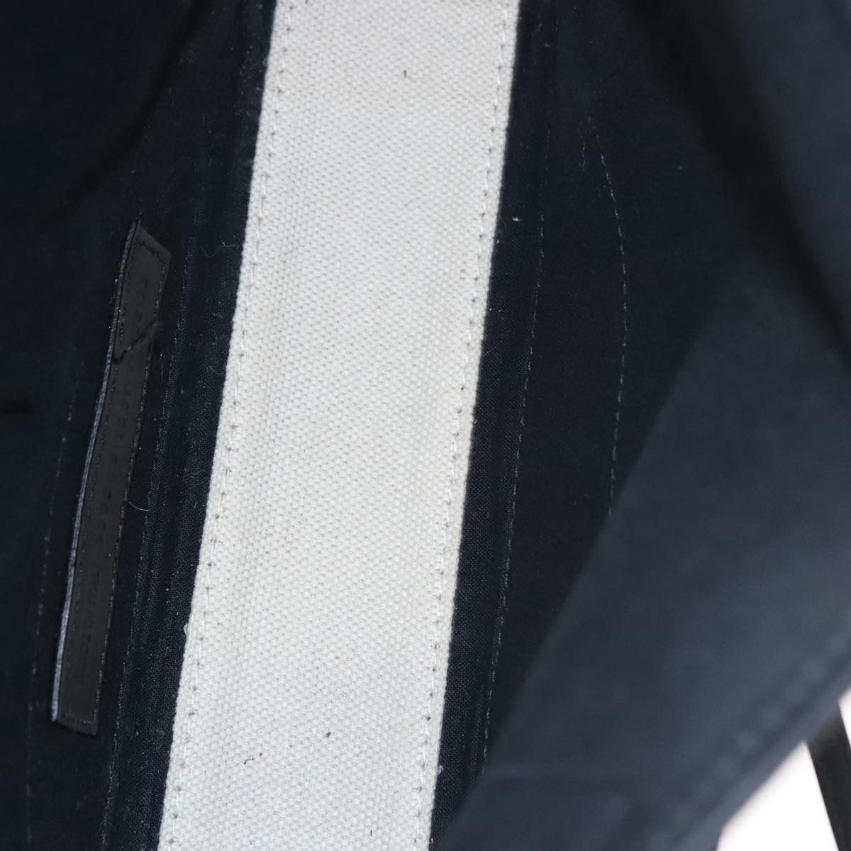 Balenciaga Navy Cabas White Canvas Tote Bag (Pre-Owned) Size ONE SIZE - 13 Thumbnail