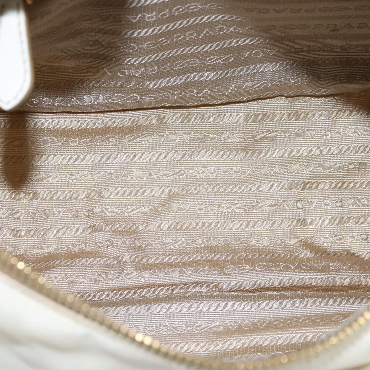 Prada Re-Nylon White Synthetic Handbag (Pre-Owned) Size ONE SIZE - 11 Thumbnail