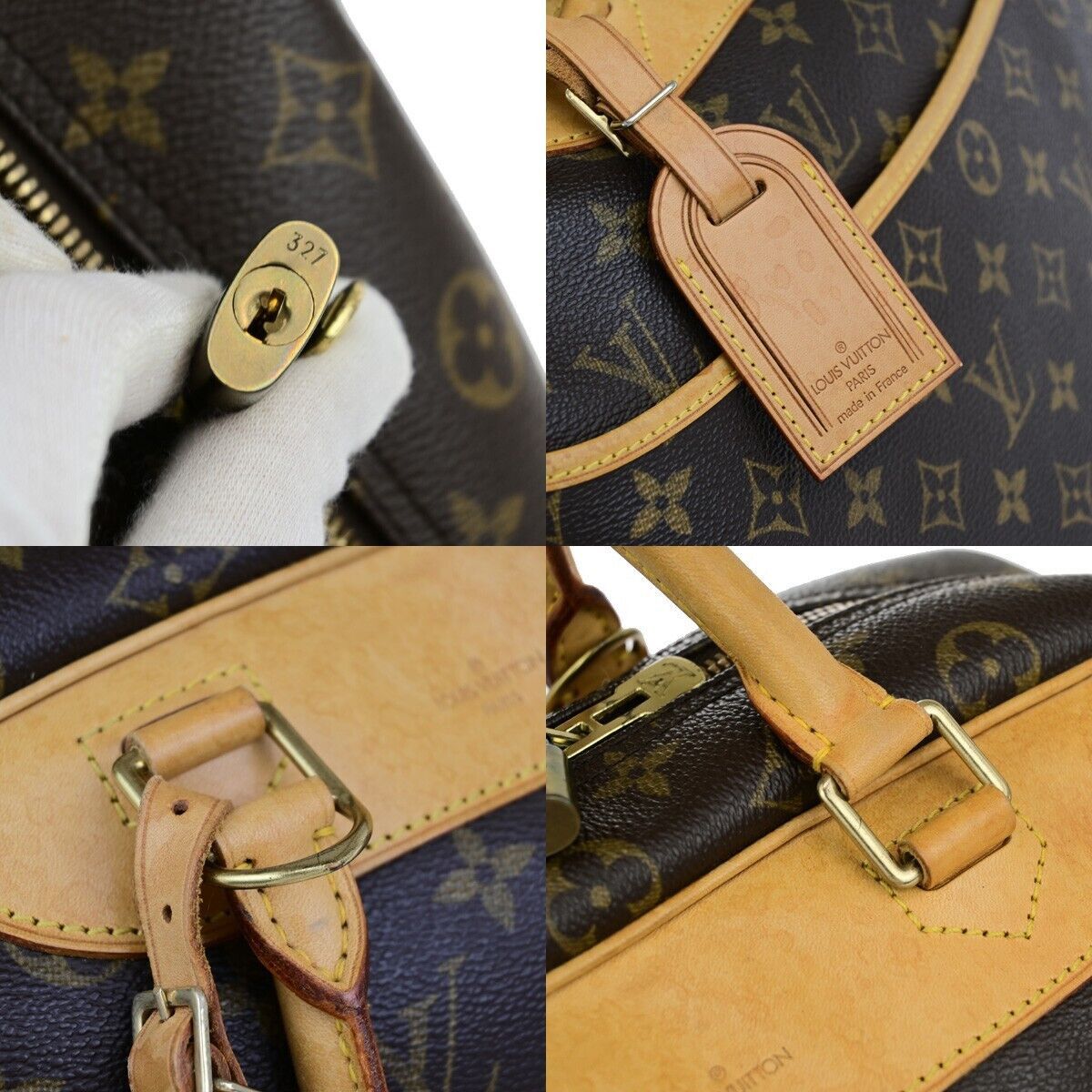Louis Vuitton Deauville Brown Canvas Handbag (Pre-Owned) Size ONE SIZE - 9 Thumbnail