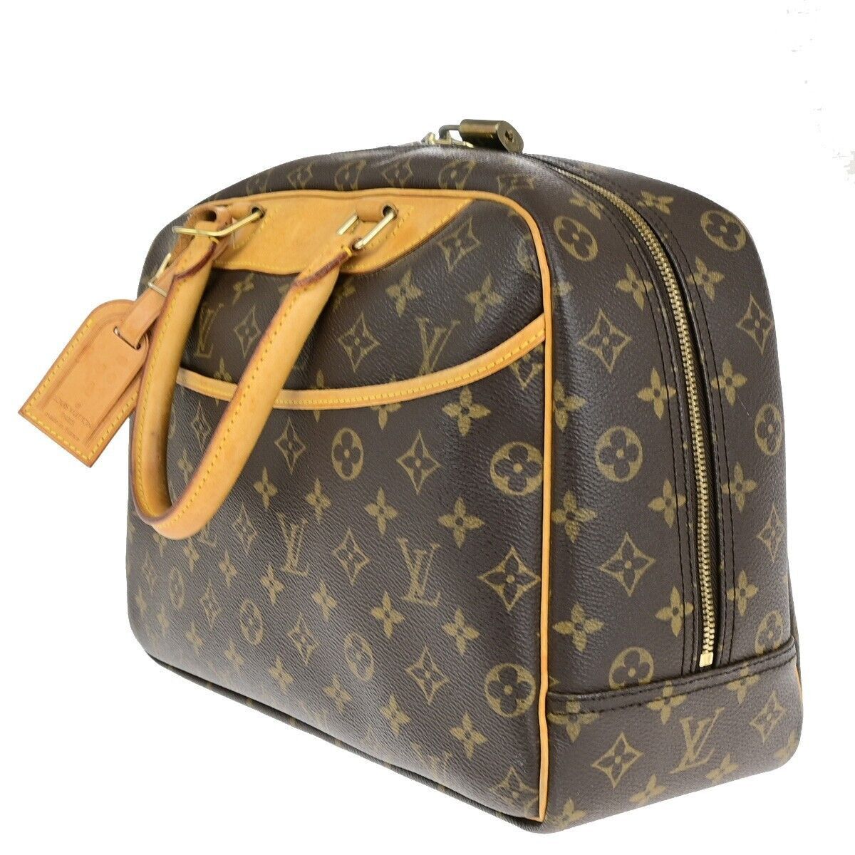 Louis Vuitton Deauville Brown Canvas Handbag (Pre-Owned) Size ONE SIZE - 3 Thumbnail