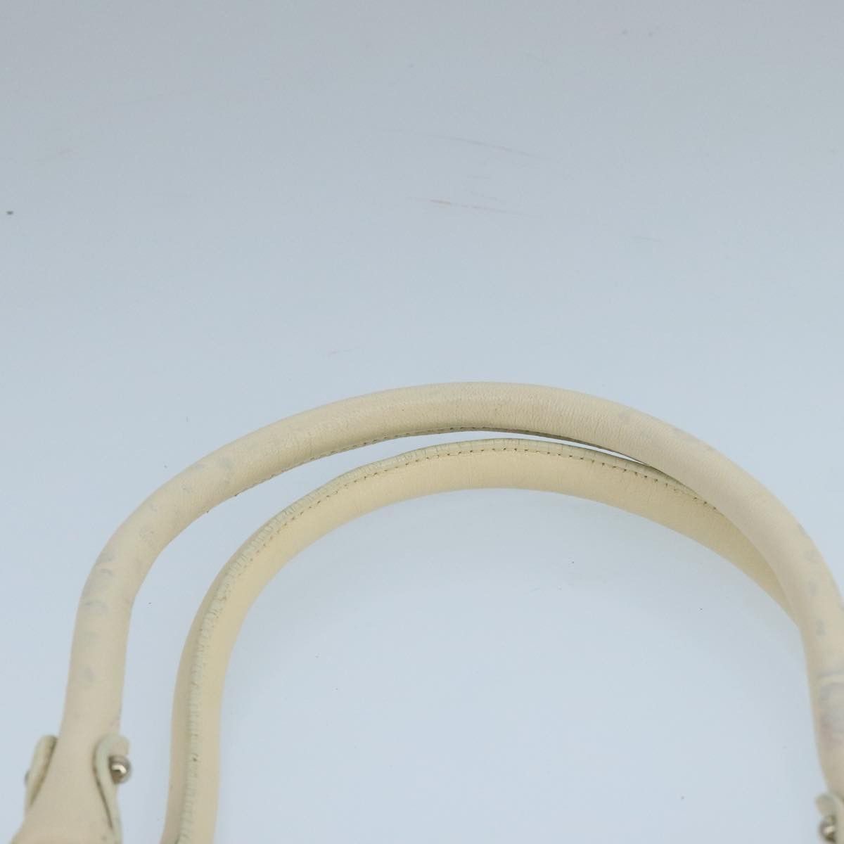 Salvatore Ferragamo Gancini White Leather Handbag (Pre-Owned) Size ONE SIZE - 6 Thumbnail