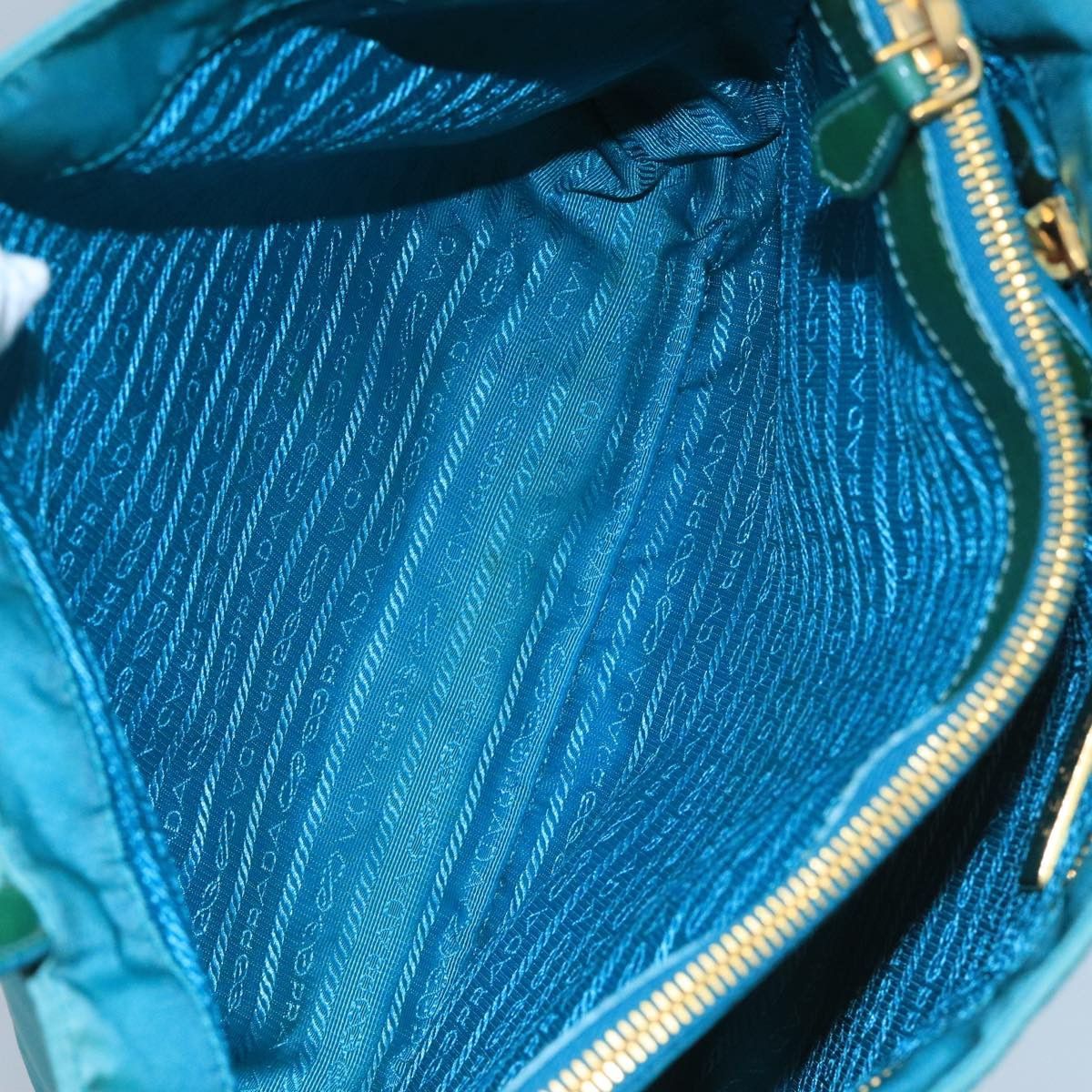 Prada Tessuto Blue Synthetic Tote Bag (Pre-Owned) Size ONE SIZE - 8 Thumbnail