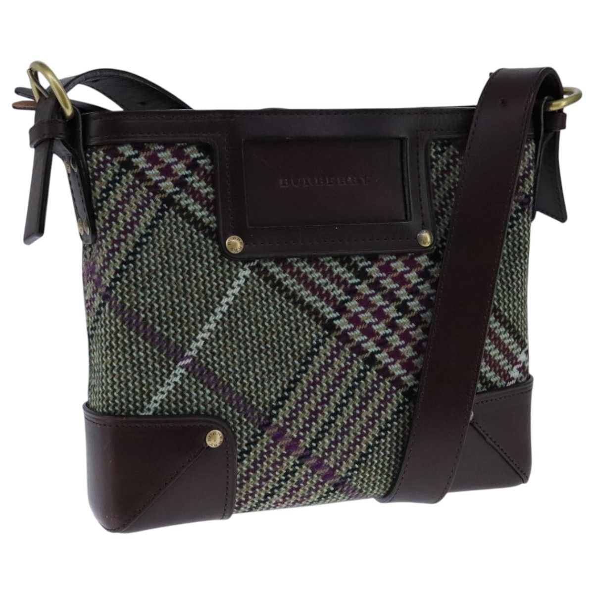 Burberry Multicolour Wool Shoulder Bag (Pre-Owned) Size ONE SIZE - 16 Thumbnail