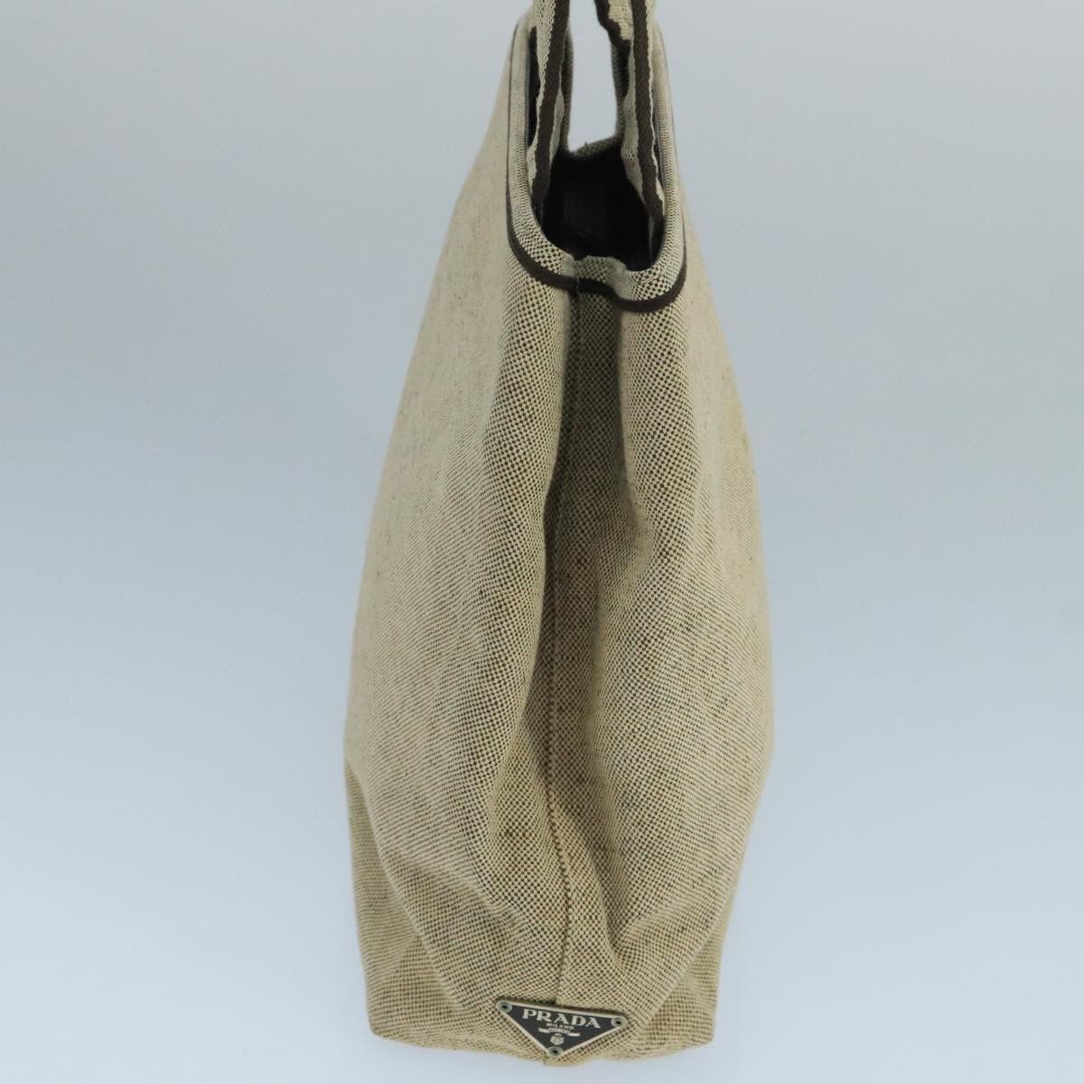 Prada Beige Canvas Tote Bag (Pre-Owned) Size ONE SIZE - 4 Thumbnail