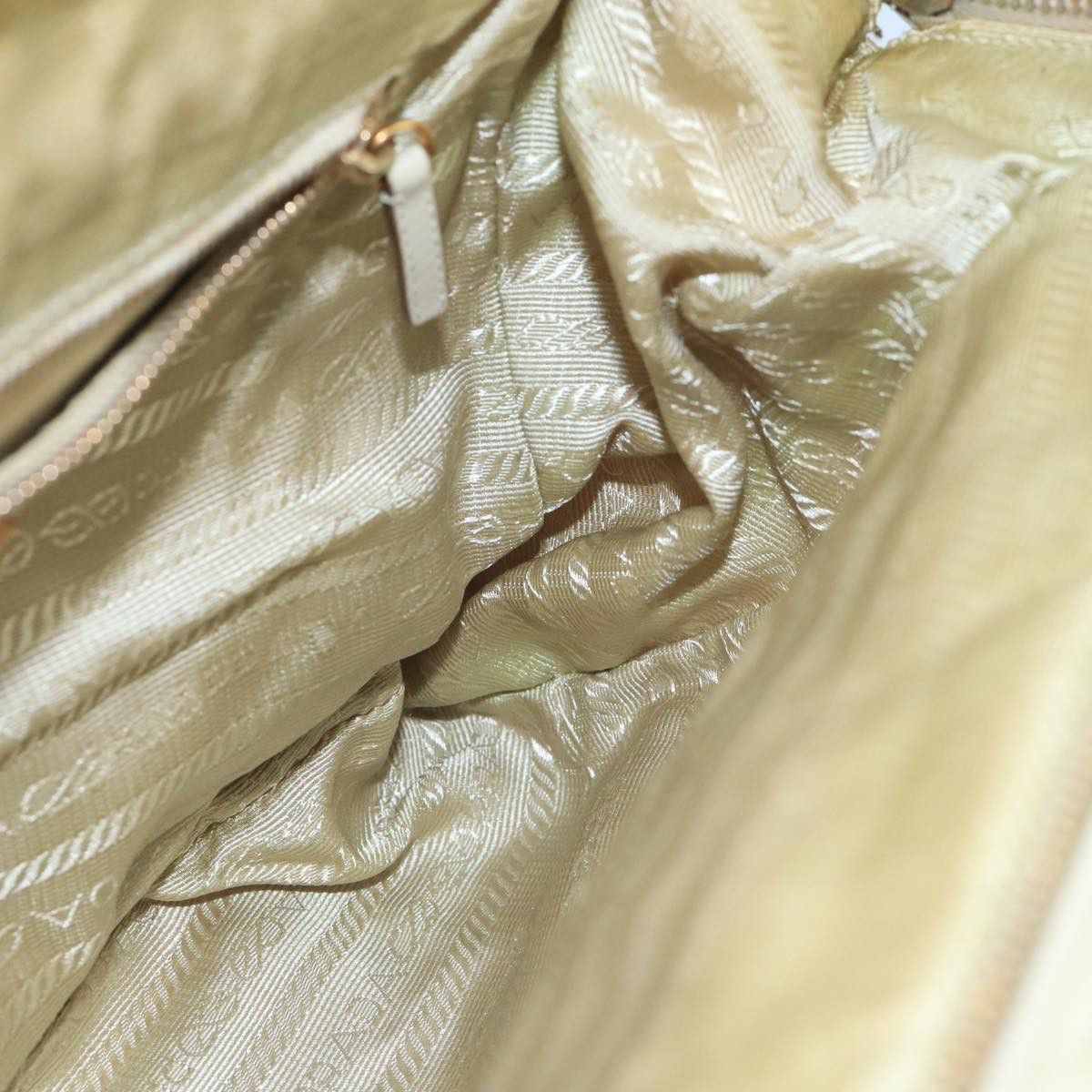 Prada Re-Nylon Beige Synthetic Handbag (Pre-Owned) Size ONE SIZE - 19 Thumbnail