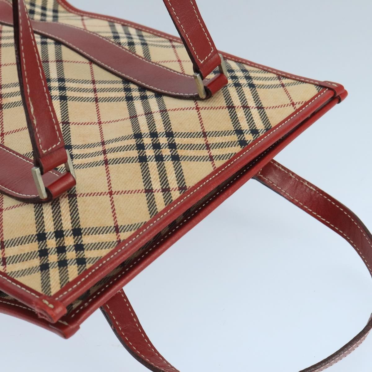 Burberry Nova Check Beige Canvas Tote Bag (Pre-Owned) Size ONE SIZE - 15 Thumbnail