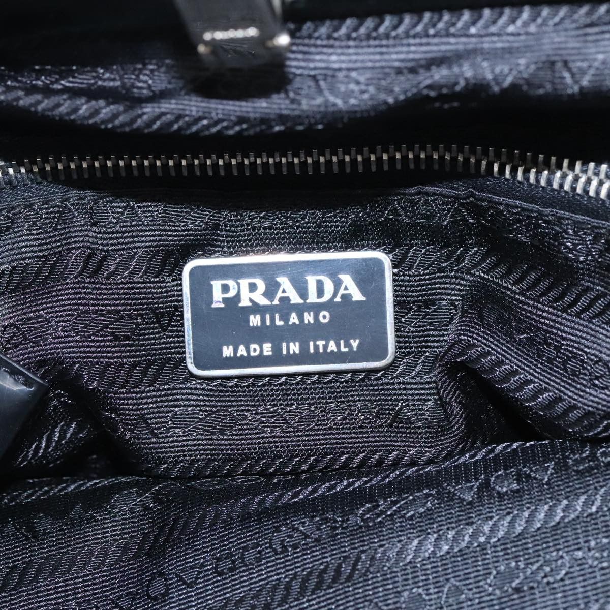 Prada Tessuto Black Synthetic Tote Bag (Pre-Owned) Size ONE SIZE - 14 Thumbnail