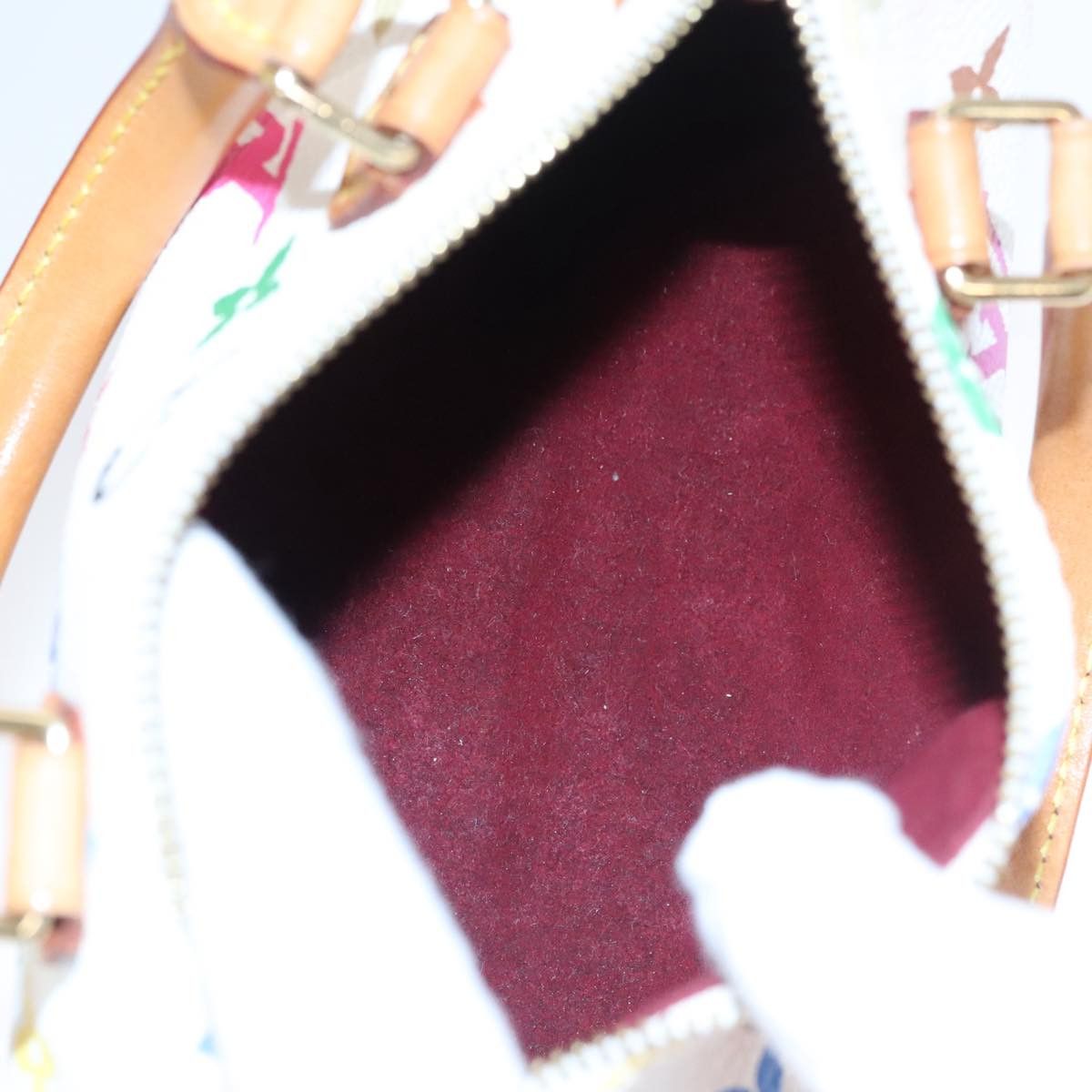 Louis Vuitton Mini Speedy White Canvas Handbag (Pre-Owned) Size ONE SIZE - 16 Thumbnail