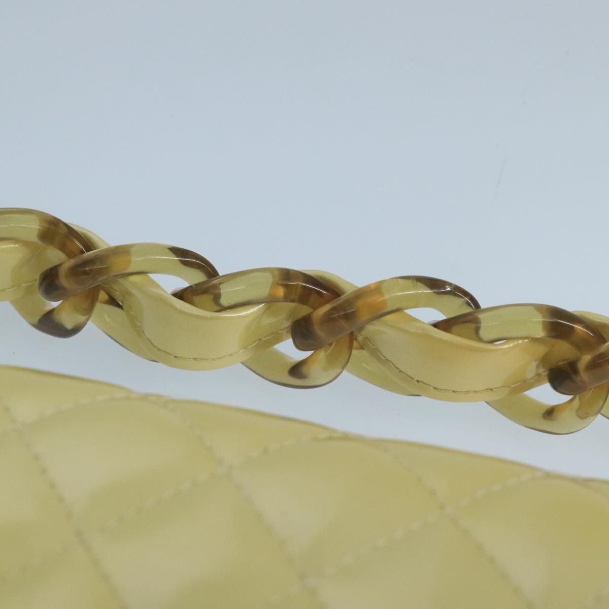 Chanel Single Flap Yellow Patent Leather Handbag (Pre-Owned) Size ONE SIZE - 6 Thumbnail