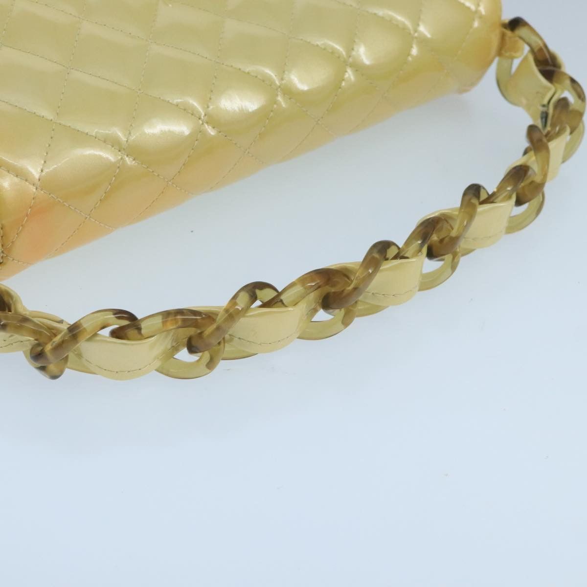 Chanel Single Flap Yellow Patent Leather Handbag (Pre-Owned) Size ONE SIZE - 5 Thumbnail