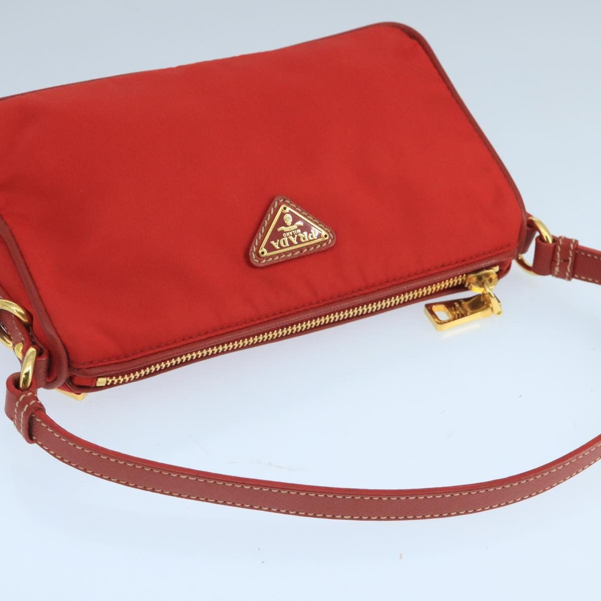 Prada Re-Nylon Red Synthetic Shoulder Bag (Pre-Owned) Size ONE SIZE - 19 Thumbnail