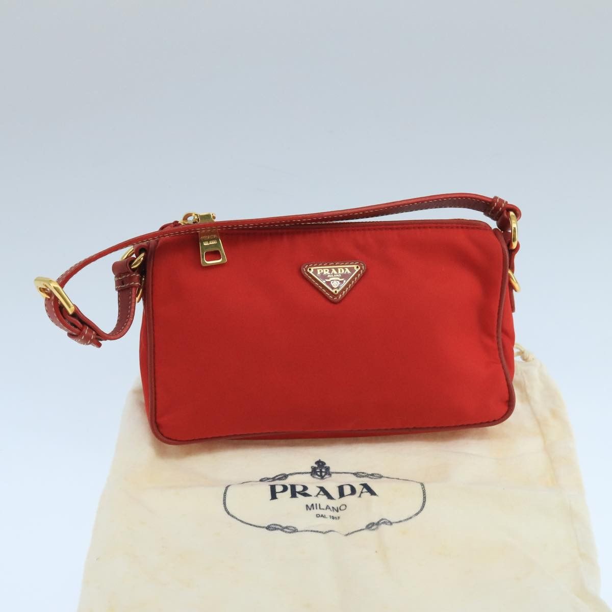 Prada Re-Nylon Red Synthetic Shoulder Bag (Pre-Owned) Size ONE SIZE - 16 Thumbnail