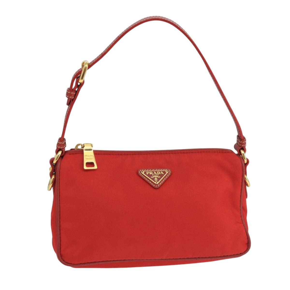 Prada Re-Nylon Red Synthetic Shoulder Bag (Pre-Owned) Size ONE SIZE - 18 Thumbnail