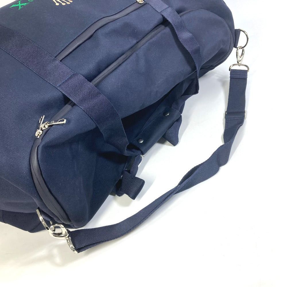 Rolex Rolex Logo Embroidery Sports Bag Briefcase 2 Way Travel Bags Boston Canvas Unisex Navy Size ONE SIZE - 8 Thumbnail