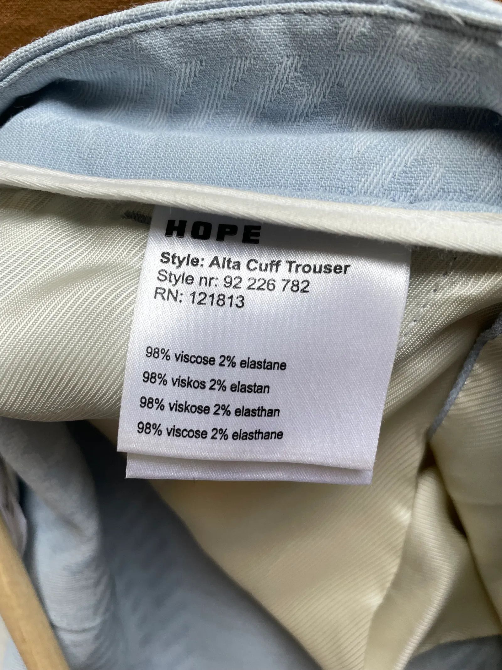 Hope Hope Alta Cuff Trouser Pants Size 27" / US 4 / IT 40 - 3 Thumbnail