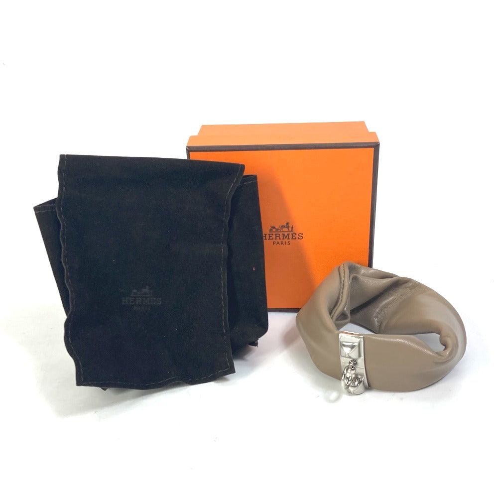 Hermes Hermes Accessories Medor Torsado Petit Ash H Bracelet Leather Women Size ONE SIZE - 9 Thumbnail