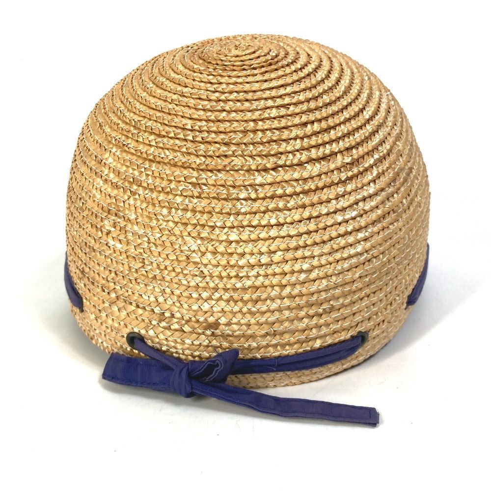 Dior Dior Sports Straw Cap Chapeau Ribbon Li-Bon Cotton Women Size ONE SIZE - 4 Thumbnail