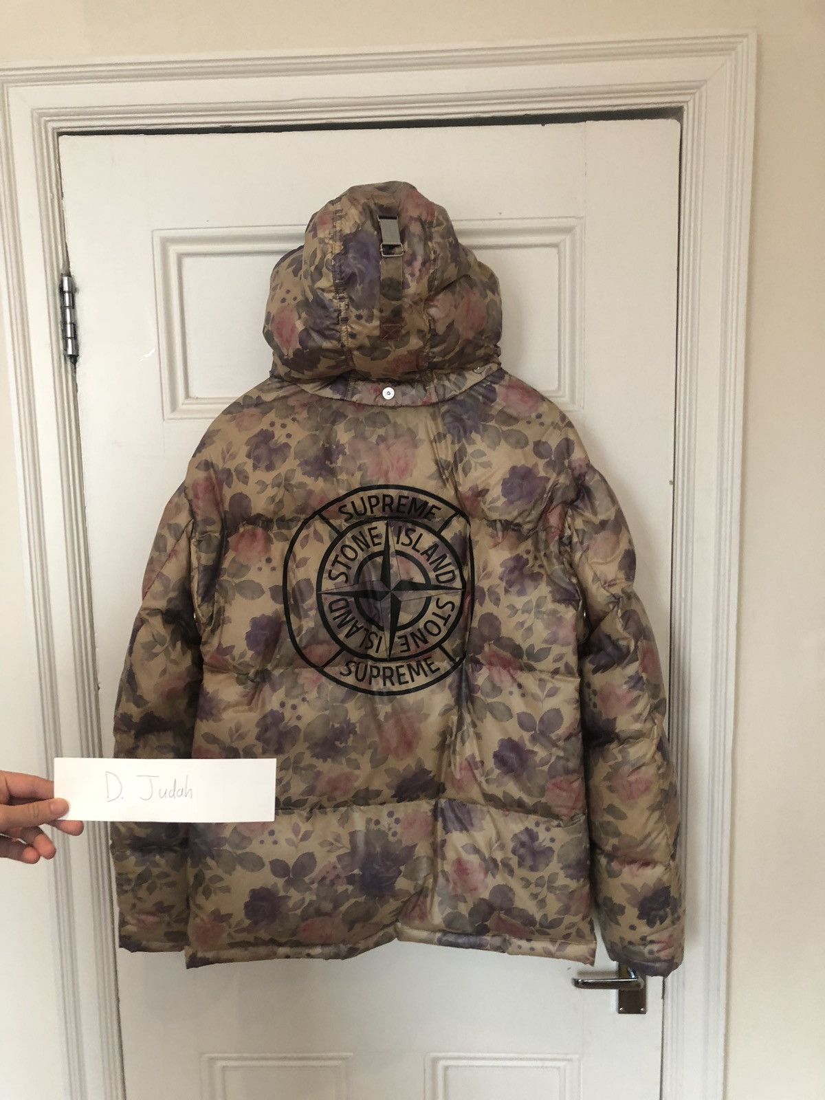 Stone Island Supreme Supreme Stone Island Lamy Cover Stampato Puffy Jacket Copper Grailed