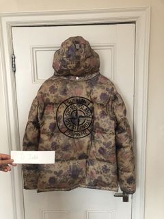 Supreme stone island lamy cover stampato 2024 puffy jacket copper