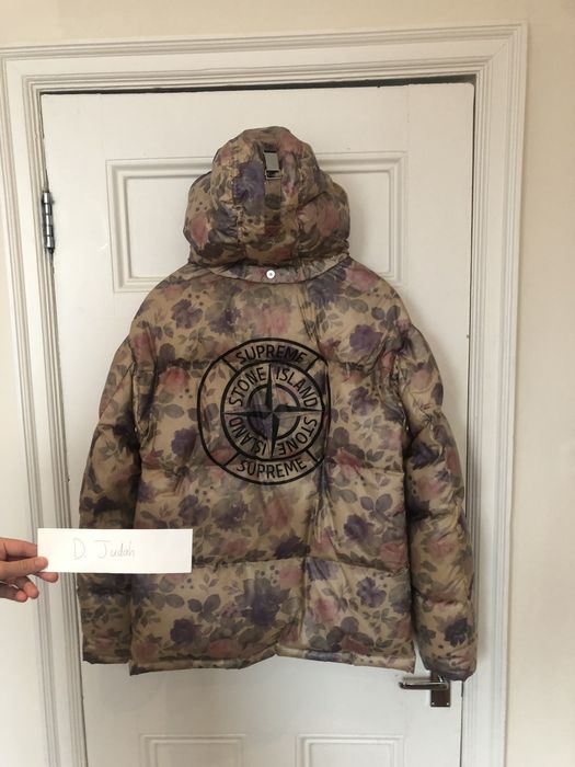 Supreme stone island lamy cover stampato store puffy jacket copper