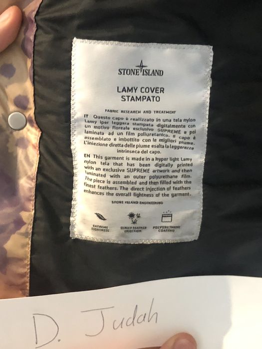 Stone island store lamy cover stampato