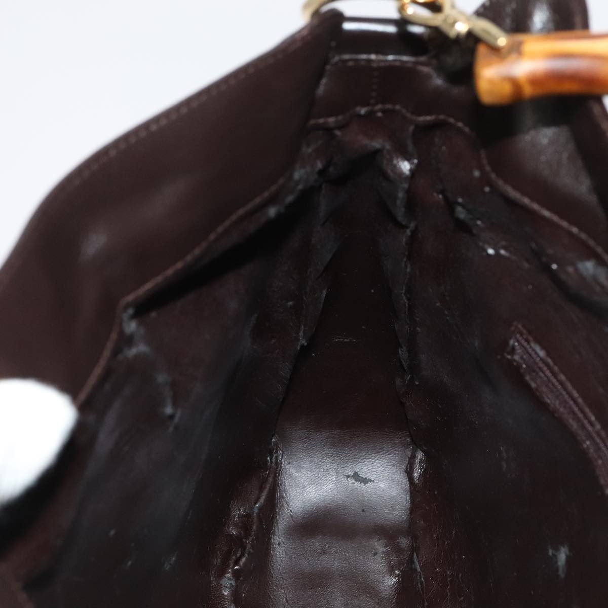 Gucci GUCCI Bamboo Hand Bag Leather 2way brown Size ONE SIZE - 16 Thumbnail