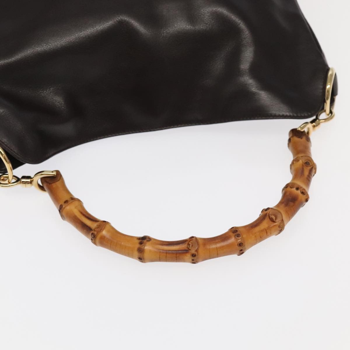 Gucci GUCCI Bamboo Hand Bag Leather 2way brown Size ONE SIZE - 7 Thumbnail