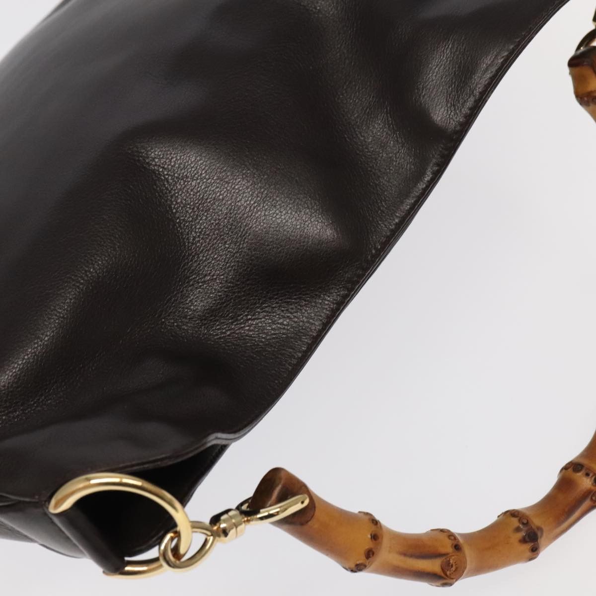 Gucci GUCCI Bamboo Hand Bag Leather 2way brown Size ONE SIZE - 6 Thumbnail
