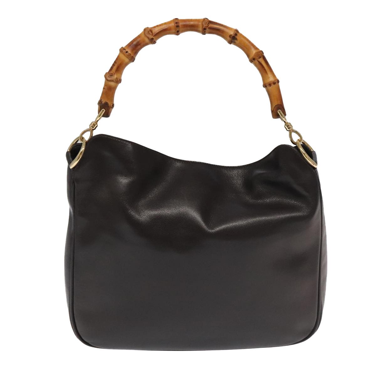 Gucci GUCCI Bamboo Hand Bag Leather 2way brown Size ONE SIZE - 2 Thumbnail