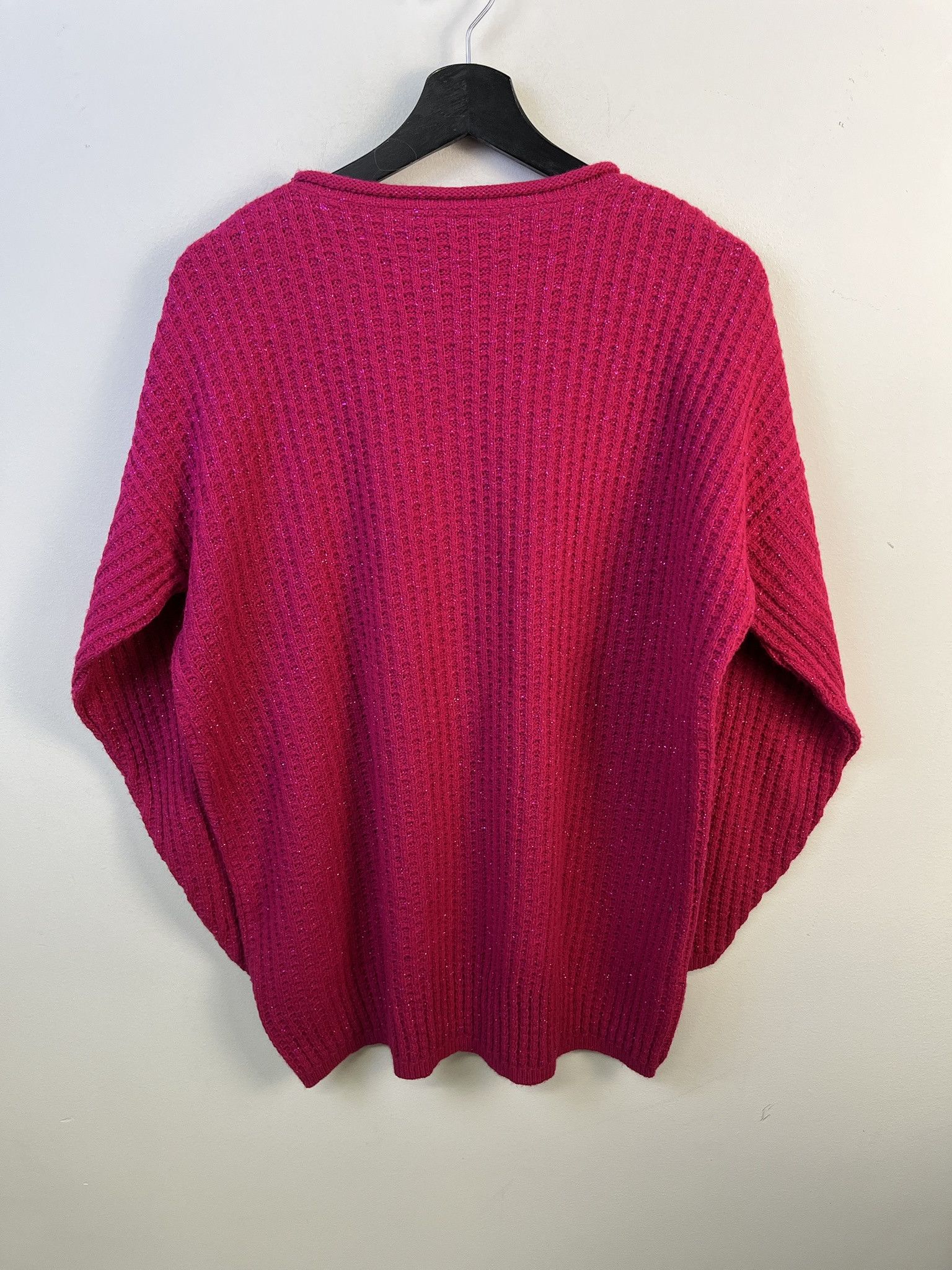 Other Vintage Knit Sweater 1990s Diana Scott Thick Knit Pink Shimmer Knit Sweater Size L Size US L / EU 52-54 / 3 - 3 Thumbnail