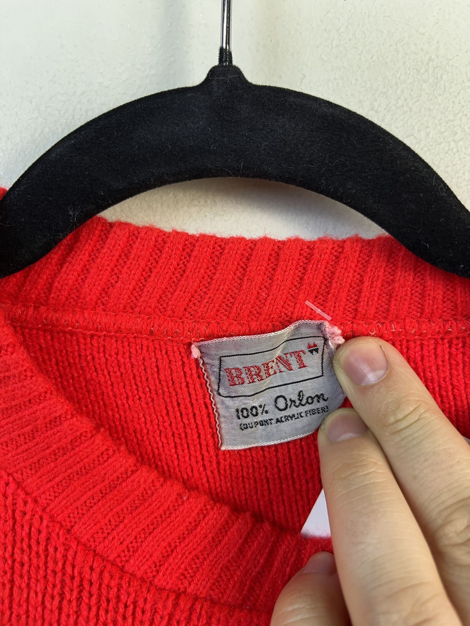 Other Vintage Knit Sweater 1990s Thick Knit Brent Orlon Acrylic Bloom Stripe Knit Sweater Size S Size US S / EU 44-46 / 1 - 2 Thumbnail
